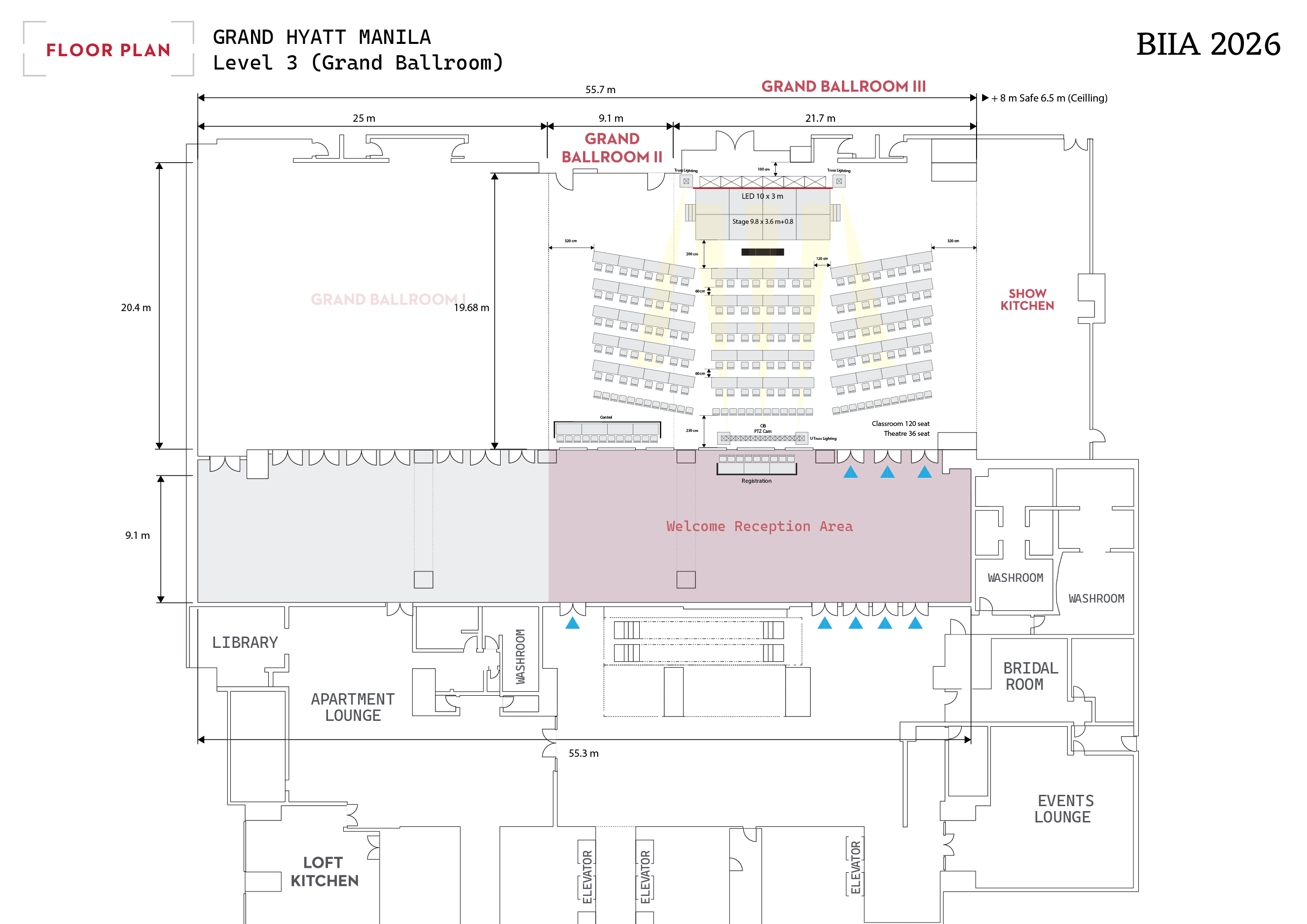 Grand Ballroom 2-3 floor plan